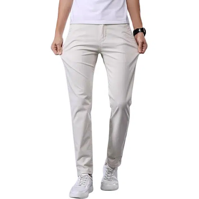 炳盛 休闲裤薄款弹力修身直筒外穿百搭长裤男装 男女同款