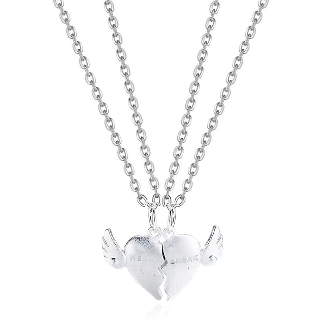 饰伴 一见倾心复古轻奢新中式个性拼接 锁骨链 铜合金 项链 男女同款情侣款