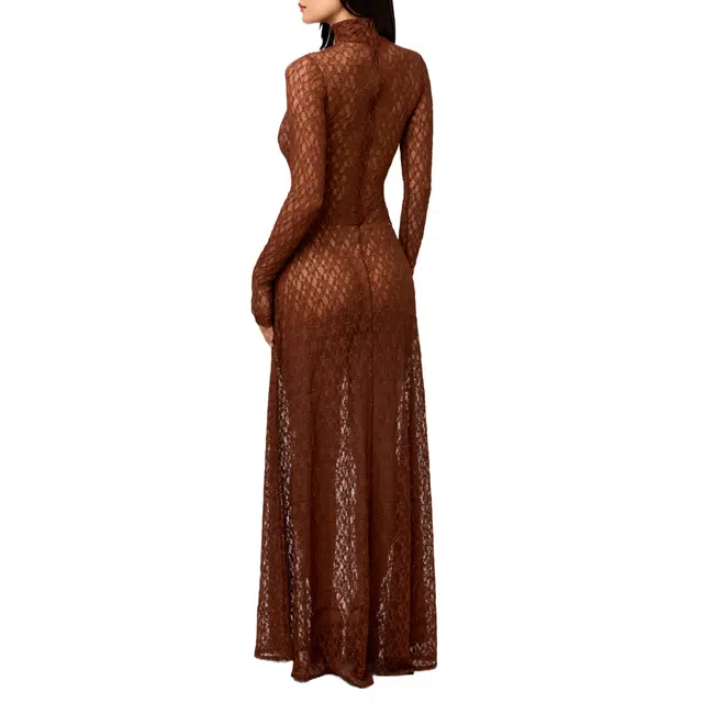 NAKED WARDROBE Turtleneck Maxi Dress