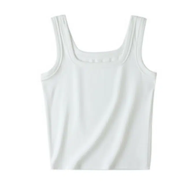 善己 小吊带外穿内搭纯色休闲百搭工字美式背心 女款