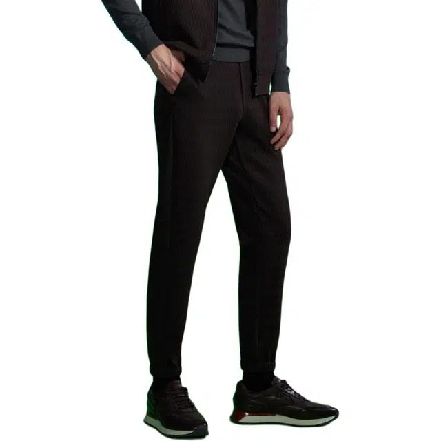 依文 小众时尚商务休闲裤 男款 咖啡色