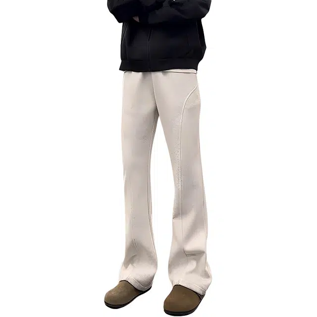 单爵 直筒弯刀卫裤时尚时髦休闲裤 男女同款