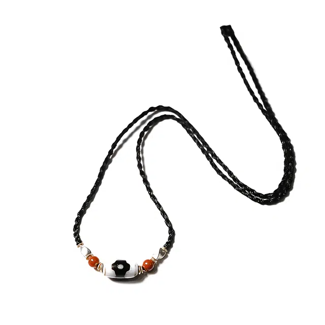 【招财进宝运气好】 玉临门 时来运转 事事顺遂 藏式珠锁毛衣首饰 复古文玩天珠#好运 玛瑙 项链 男女同款情侣款