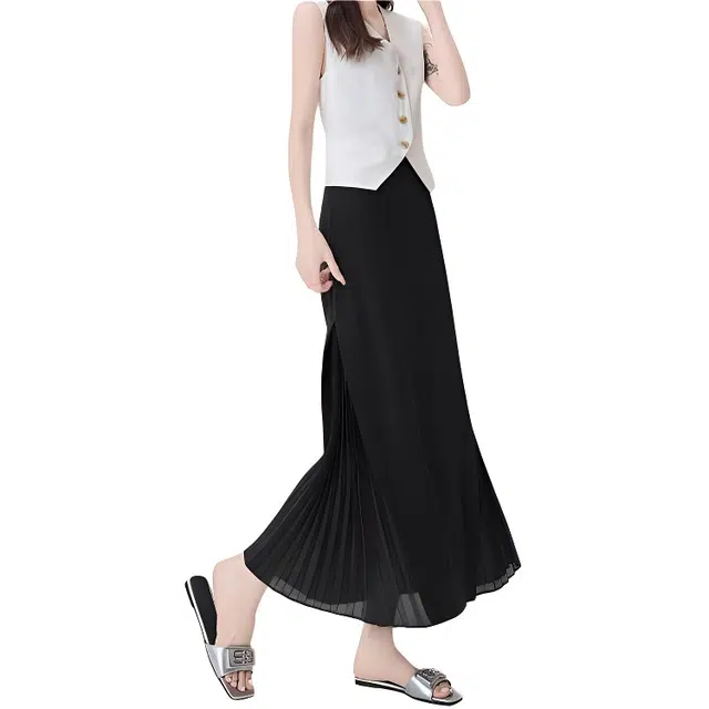 水中花 舒适时尚通勤简约休闲长裙 女款