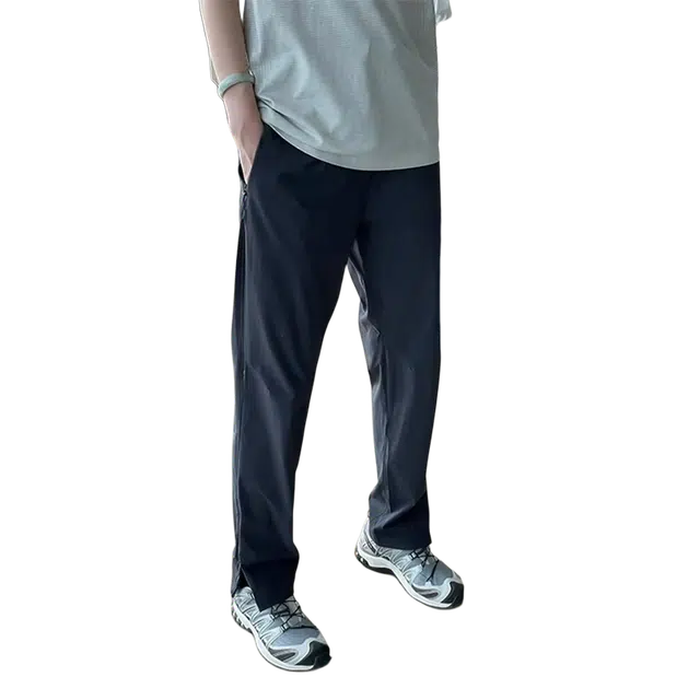 臣目 美式侧拉链速干裤子夏薄款机能风软壳工装户外登山裤休闲裤 男女同款