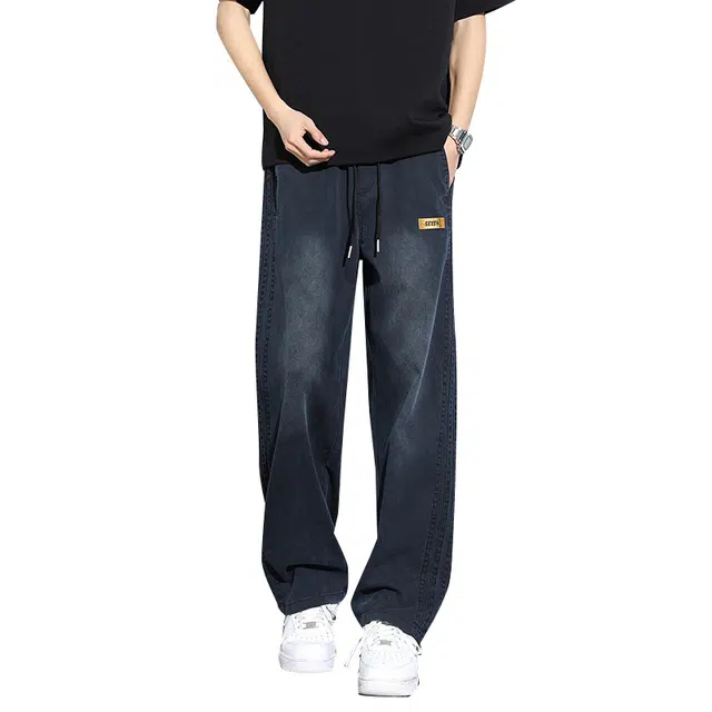 协协乐 美式复古百搭舒适潮流时尚时髦简约牛仔裤 男款