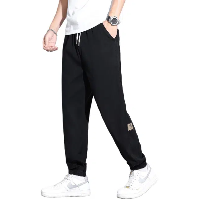 瑞梵帝斯 美式高街风格轻薄直筒宽松柔软舒适亲肤薄款做旧口袋透气九分裤潮牌水洗工艺束脚裤牛仔裤 男款