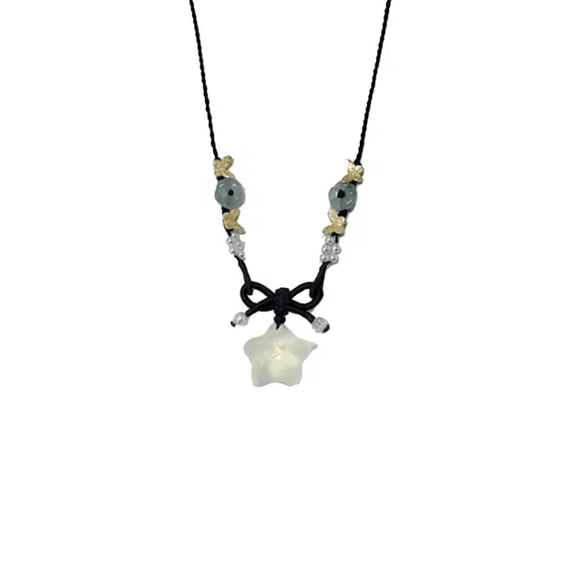 前方大荒野 蝴蝶星星锁骨链森系小清新梦幻星辰简约时尚小众设计日常通勤百搭时髦独特#好运 菩提根 项链 女款