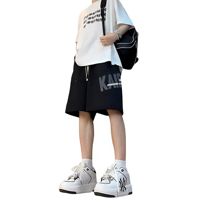 单爵 美式潮牌高级感时尚时髦休闲短裤 男女同款