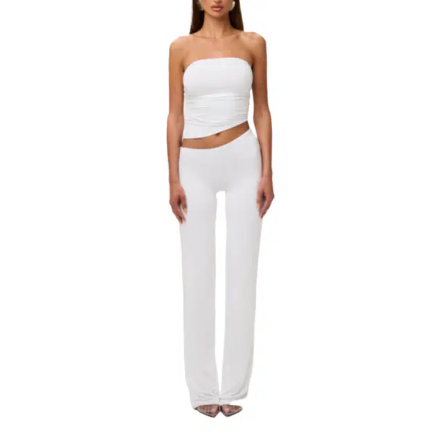 NAKED WARDROBE Asymmetric Bootcut Pant Smooth