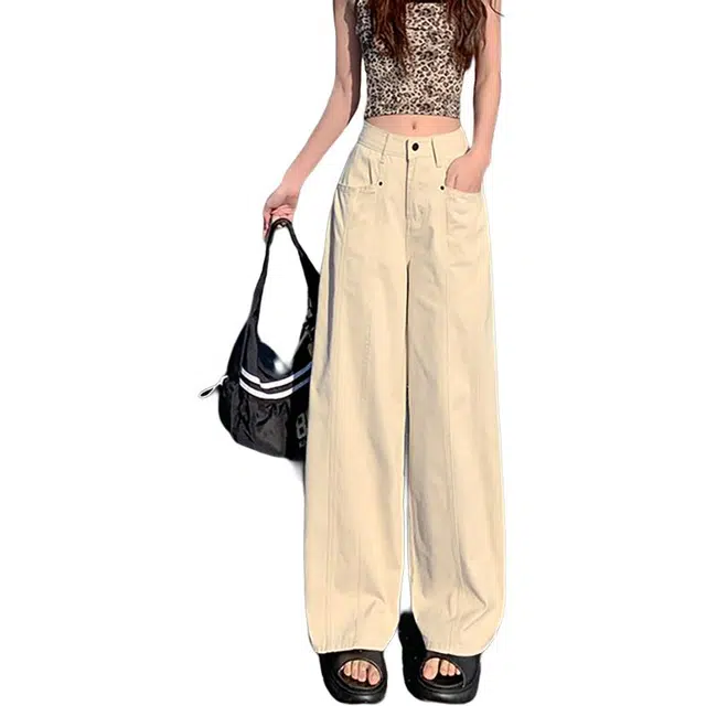 如续 百搭时尚气质高腰牛仔裤 女款