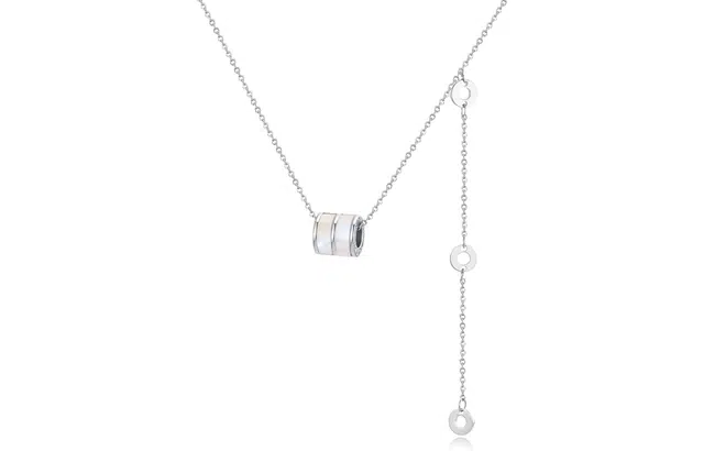 吉珂 小蛮腰项链女 小众设计转运锁骨链休闲简约百搭时尚贝壳金色银色吊坠女 闺蜜项链女 精美礼盒