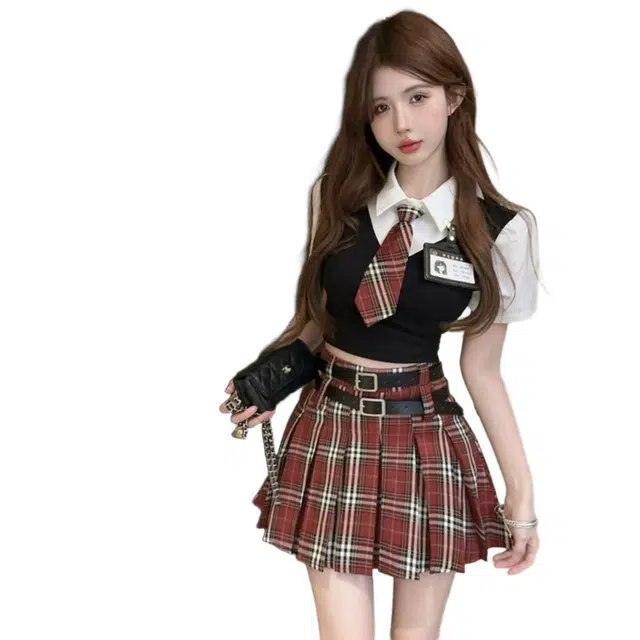 怪力萝莉 时尚简约休闲百搭裙装套装 女款