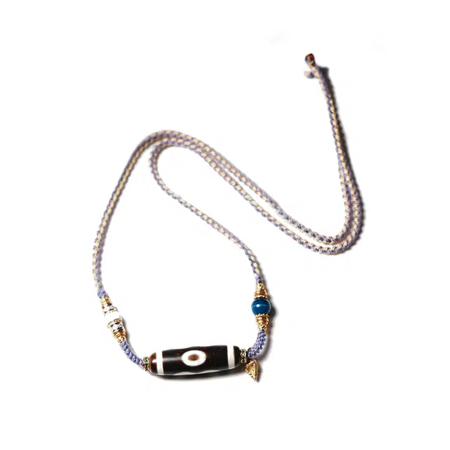 【金山银山全都有】  玉临门 新藏式天珠风格民族风国风 福禄吉祥 时尚百搭 旺桃花#好运 玛瑙 项链 男女同款情侣款