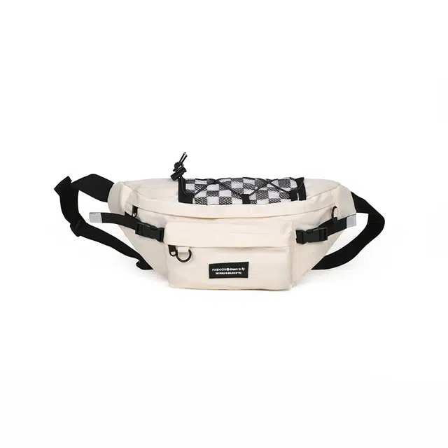 帕克熊 运动健身防水耐磨旅游撞色拼接潮 尼龙 胸包 常规 男女同款情侣款 多色