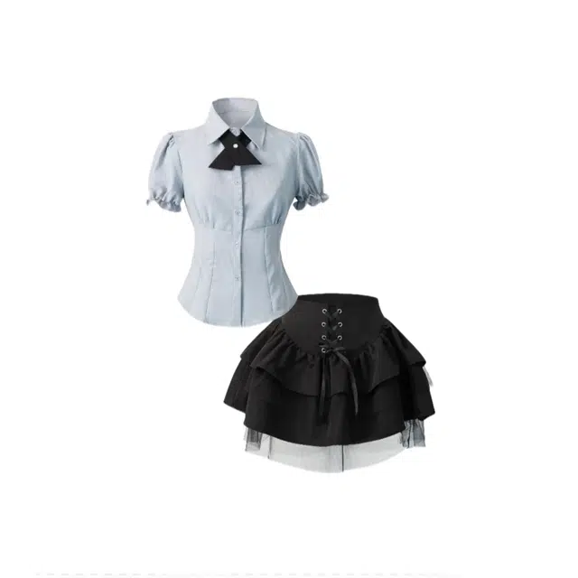 怪力萝莉 纯色简约休闲时尚裙装套装 女款