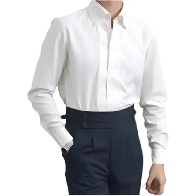 大格子与黑猫 休闲复古百搭长袖衬衫 男款