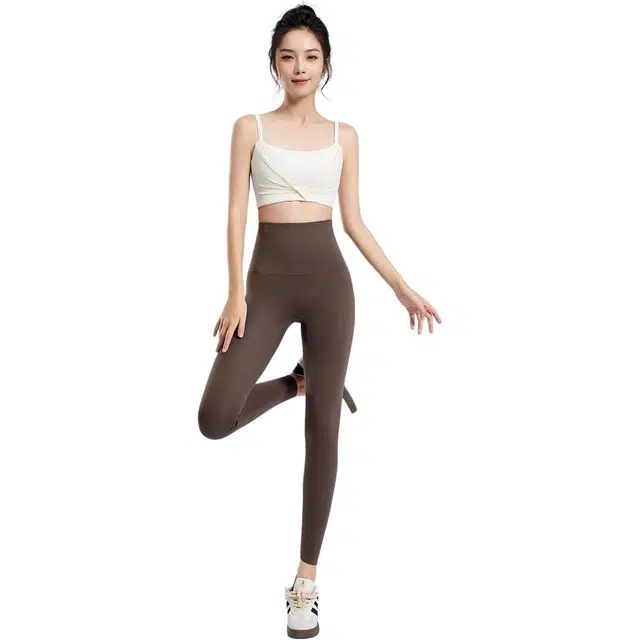 欧迪芬  鲨鱼裤女夏薄款显瘦外穿健身裤提臀九分芭比裤  瑜伽长裤  女款