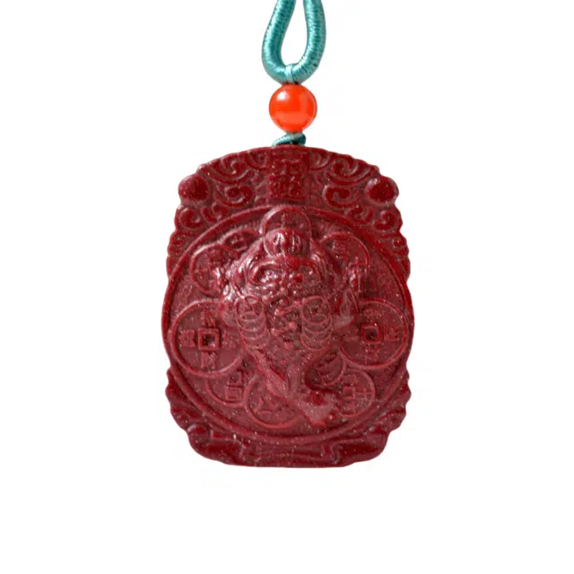 静汝玉 招财金蟾#好运 朱砂 项链 男女同款情侣款