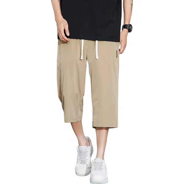 左岸 冰丝速干七分裤宽松外穿中裤运动休闲短裤 男女同款