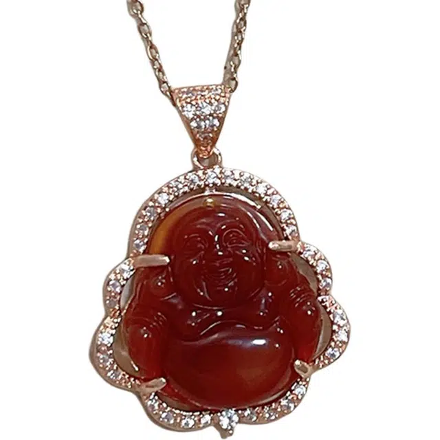 七小匠 转运冰透靓丽 复古国风 玛瑙 项链 男女同款情侣款