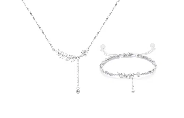 迎百宝 穗穗平安 麦向幸福 新中式国风设计感灵动流苏麦穗套装 高级感少女心气质闪耀 精致浪漫优雅 锆石 手绳 男女同款情侣款