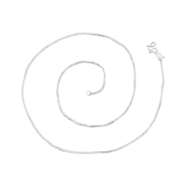 顺钦银楼 肖邦链马鞭链设计感小众 足银 项链 男女同款情侣款