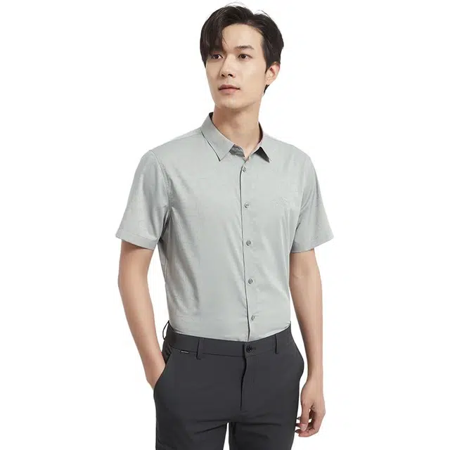 古鲨 凉感时尚短袖衬衫 男款