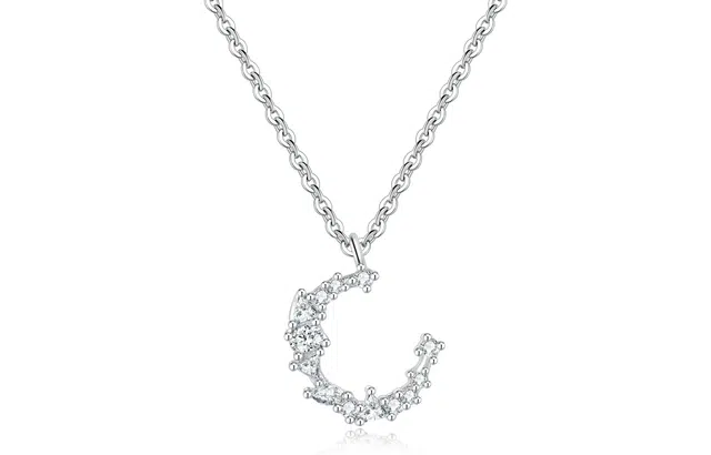 零误差 清泉弯月月亮小清新森系甜美轻奢首饰 合金 项链 女款