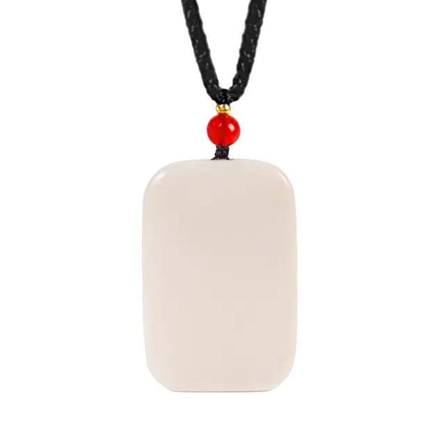 仙友 新中式国风简约百搭佛牌 平安顺遂 八方来财转运国潮文玩挂件 象牙果 项链 男女同款情侣款