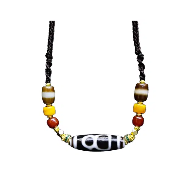 【已祝 福加 持】 玉临门 锦上添花 藏式时来运转民族风天珠 行运鱼跃龙门事业运爆棚旺桃花#好运 玛瑙 项链 男女同款情侣款