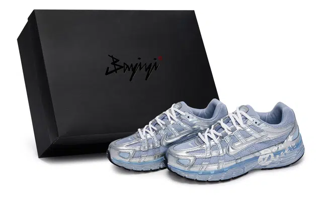 Nike P-6000 Silver White Blue