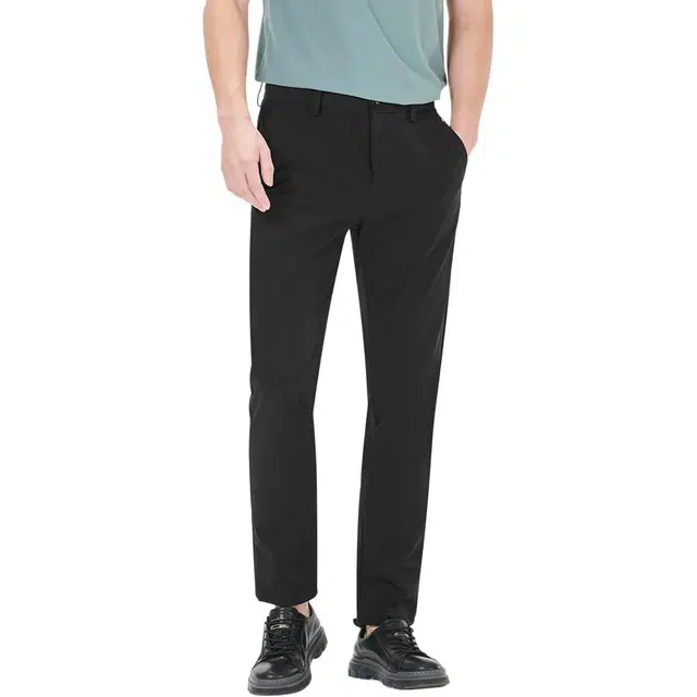 利郎 抗菌轻薄款直筒裤商务纯色中腰极简风质感百搭休闲裤 男款