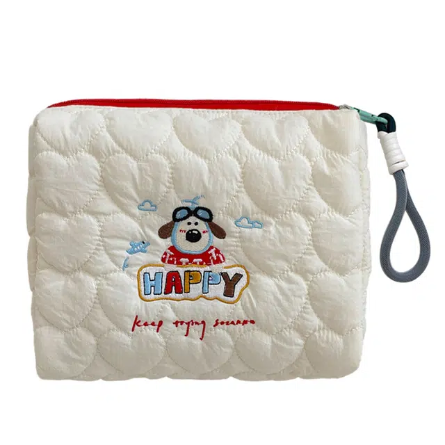 班哲尼 可爱小狗化妆包旅行洗漱收纳大容量手提便携化妆品整理袋