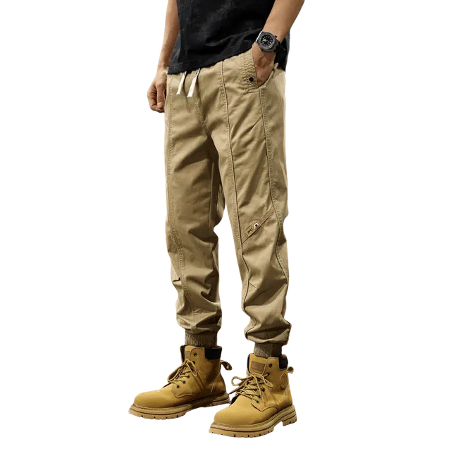 路杰邦 美拉德复古工装裤子潮牌美式宽松直筒机能长裤休闲裤 男款