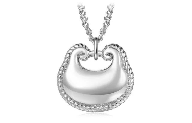 老庙 小胖福锁包 吉祥如意新中式平安锁包国潮精致小众设计时尚简约日常百搭 银 项链 女款