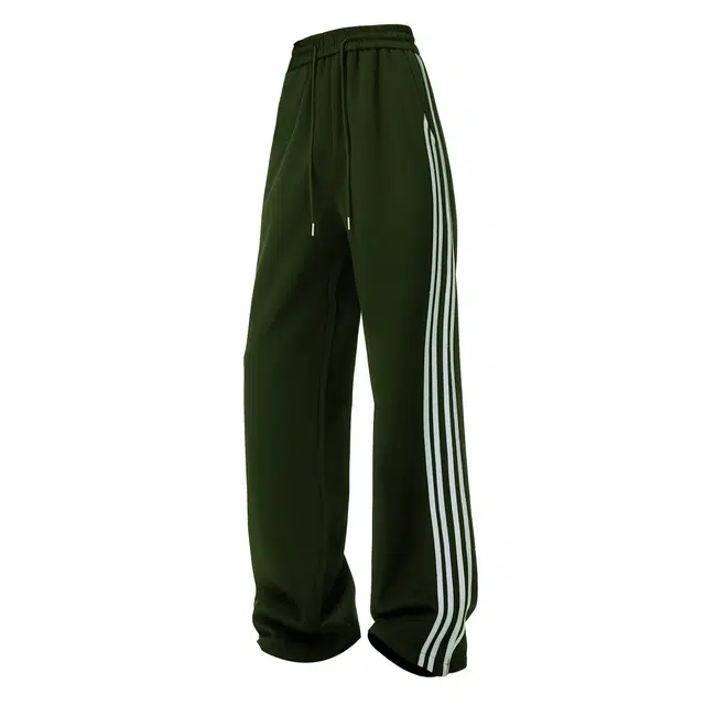 寻星记 美式复古潮牌小众街头慵懒风日常通勤基础百搭休闲宽松款式针织运动裤 男女同款