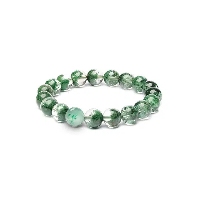 【幽络】 眰恦 鬼佬财神 招财旺财  轻奢清冷感 小众设计好运天然 绿幽灵 手串 男女同款情侣款