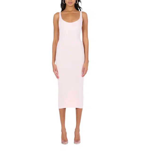 NAKED WARDROBE SCULPT TANK MIDI DRESS NW