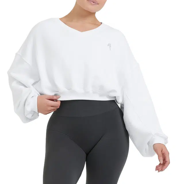 ONER ACTIVE All Day Lightweight Oversized V-Neck Sweatshirt