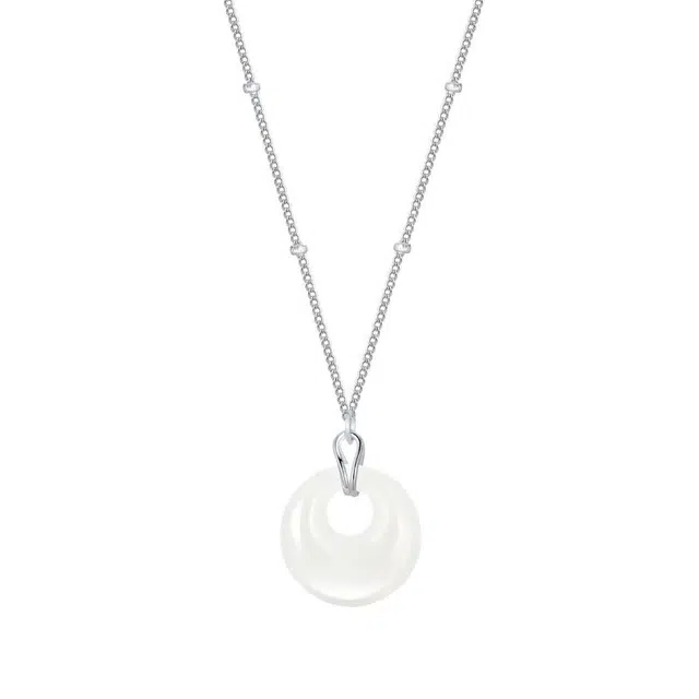 大唐国鼎 平安扣 新中式国风 小众精致日常通情 优雅显气质 玉髓 玉石项链 女款