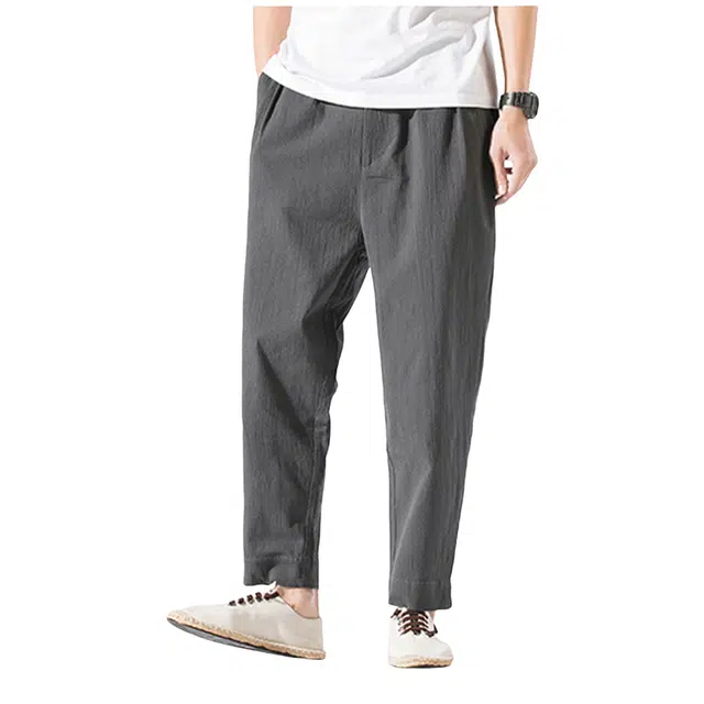 哲源 简约时尚基础垂感休闲裤 男女同款