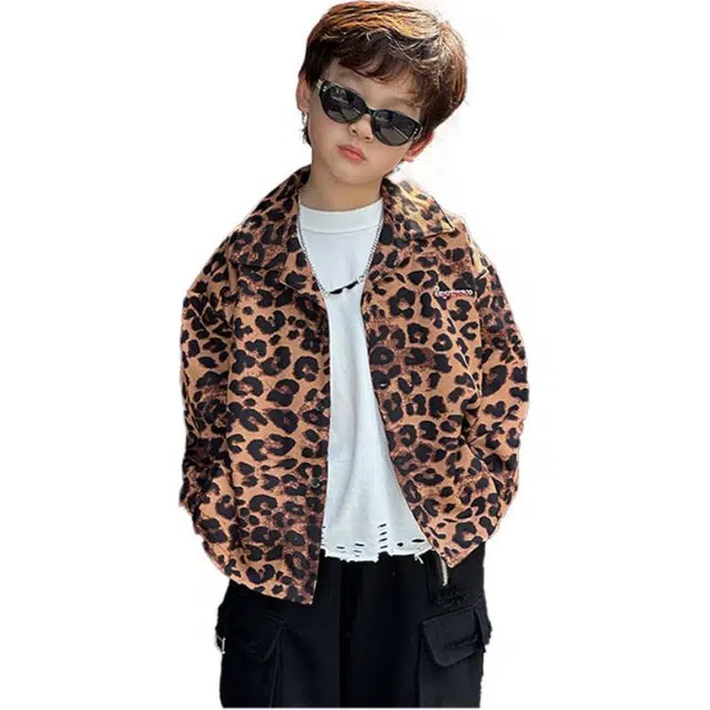 俞兆林上装 休闲时尚翻领 图片色 中小童