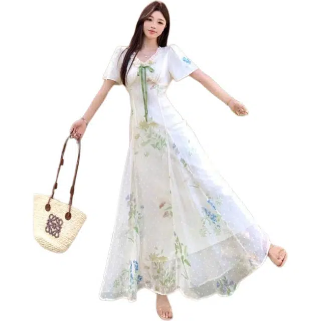 哒头下雨不愁 舒适休闲百搭时尚短袖连衣裙 女款