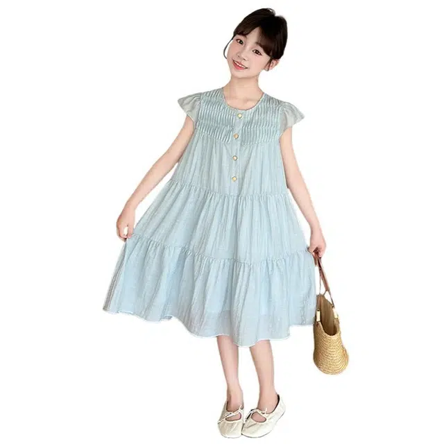 浪莎连衣裙 可爱时尚洋气短袖 儿童款