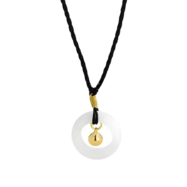 素于 国潮新中式小众设计平安扣铃铛古风时尚轻奢高级百搭平安喜乐招财纳福饰品#好运 菩提子/菩提籽 项链 男女同款情侣款