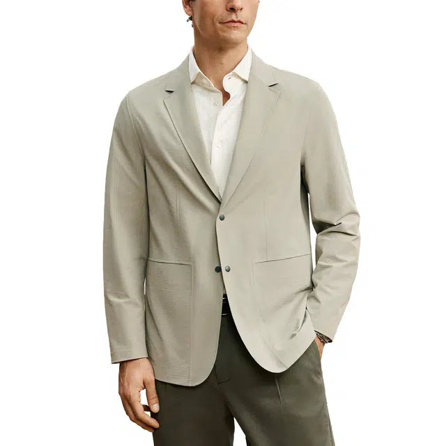 丹宁哲学 高端无缝贴合工艺抗皱易打理休闲西装 男款