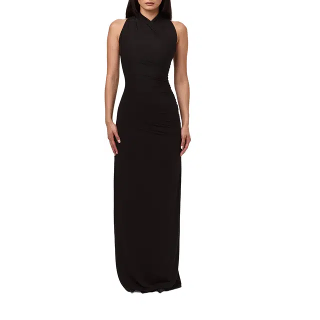 NAKED WARDROBE Sleeveless Overlay Maxi Dress Smooth