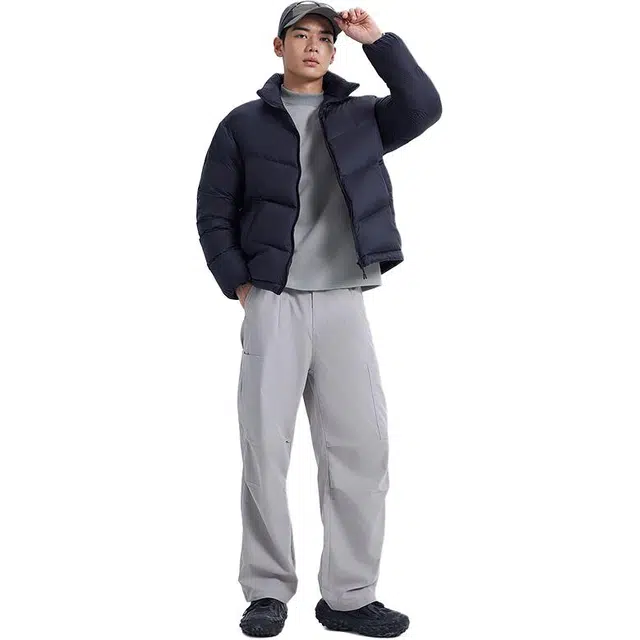 美特斯邦威 立领百搭合体舒适保暖羽绒服 男女同款