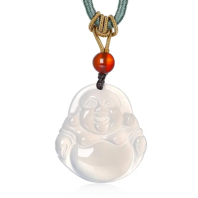 翠雅金楼 新中式国潮国风复古编绳 清润招财转运 好运平安系列 玉髓 玉石项链 男女同款情侣款